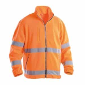 Pile alta visibilit&agrave; basic chiusura zip lunga 100% poliestere
