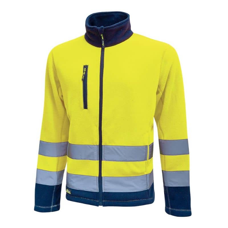 Pile bicolore 100 % poliestere zip intera 280gr
