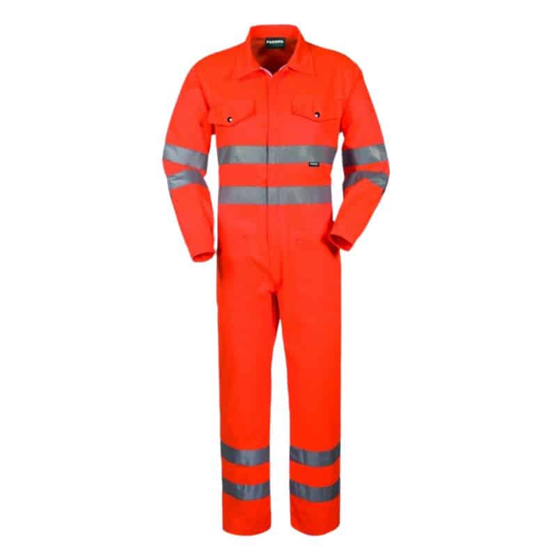 Tuta alta visibilità 60% cotone40% poliestere 210 gr