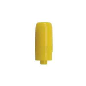 Tappo connettore in ABS dotato di membrana latex free giallo