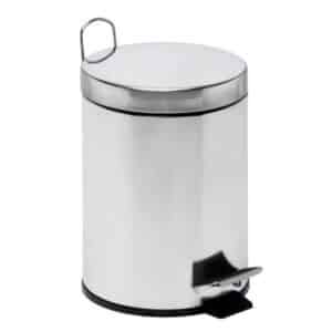 Pattumiera Bin Galva con pedale acciaio lt.5 dimensione 265 x 290