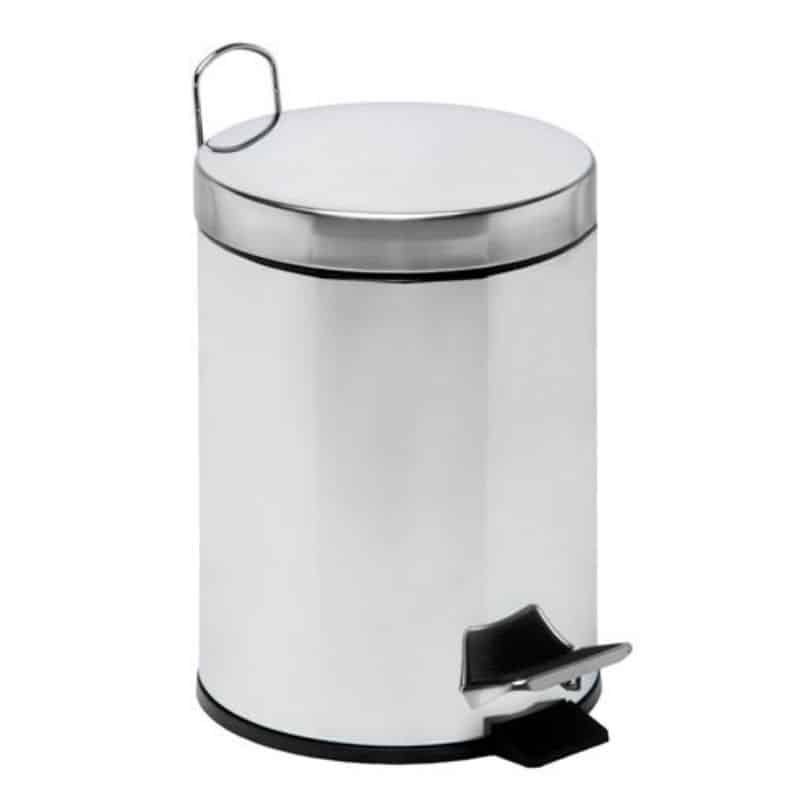 Pattumiera Bin Galva con pedale acciaio lt.5 dimensione 265 x 290