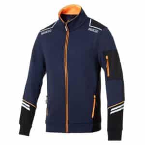 Felpa Sparco Alababa tech full zip 80% cotone 20% poliestere - int 100% 260g/m2