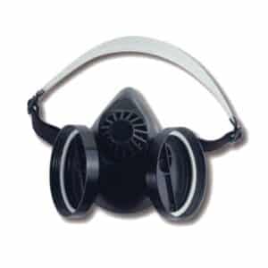 Semimaschera in gomma a 2 filtri