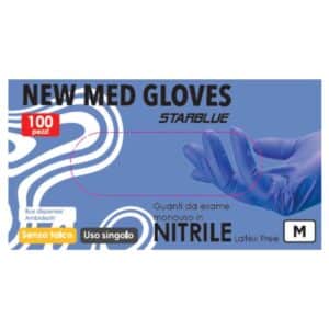 Guanto monouso nitrile s/p New med gloves 3,5 gr box 100 pz