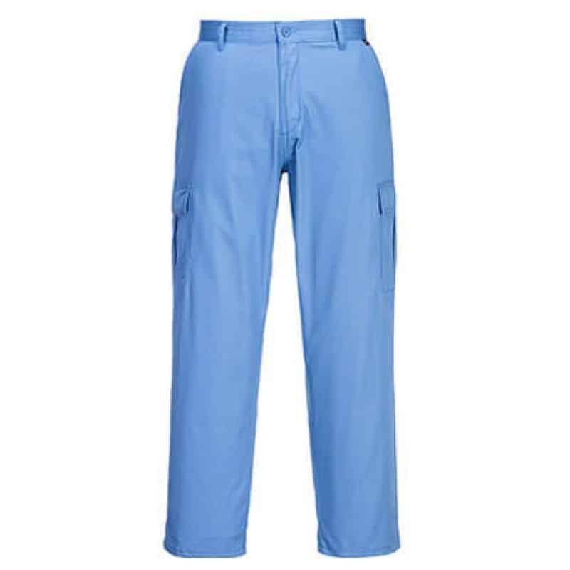 Pantalone ESD antistatico 65% Poliestere, 34% Cotone, 1% Fibra
conduttiva