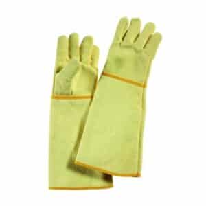 Guanto anticalore-antitaglio in fibra aramidica lunghezza 48 cm